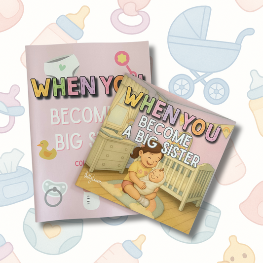 When You Become a Big Sister - Book and Colouring Bundle